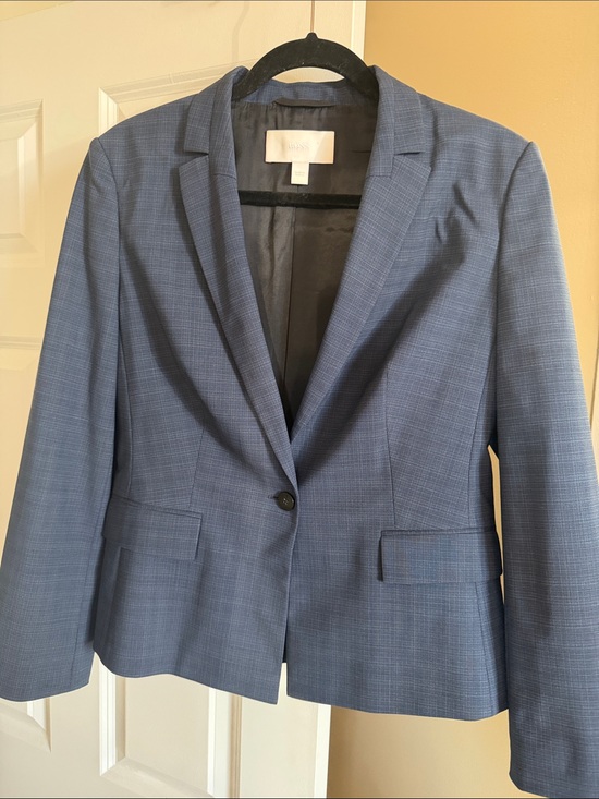 Hugo Boss Jackets & Blazers - BOSS Hugo Boss Blue Tailored Single-Button Blazer
